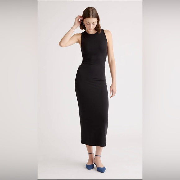 Quince Dresses & Skirts - Quince Tencel Rib Knit Tank Midi Dress XS NWT